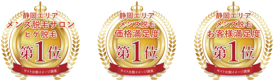 静岡エリアメンズ脱毛サロンヒゲ脱毛第1位　静岡エリアメンズ脱毛価格満足度第1位　静岡エリアメンズ脱毛お客様満足度第1位